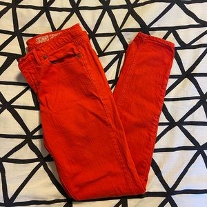 Madewell Red Skinny Skinny Jeans 29 x 33